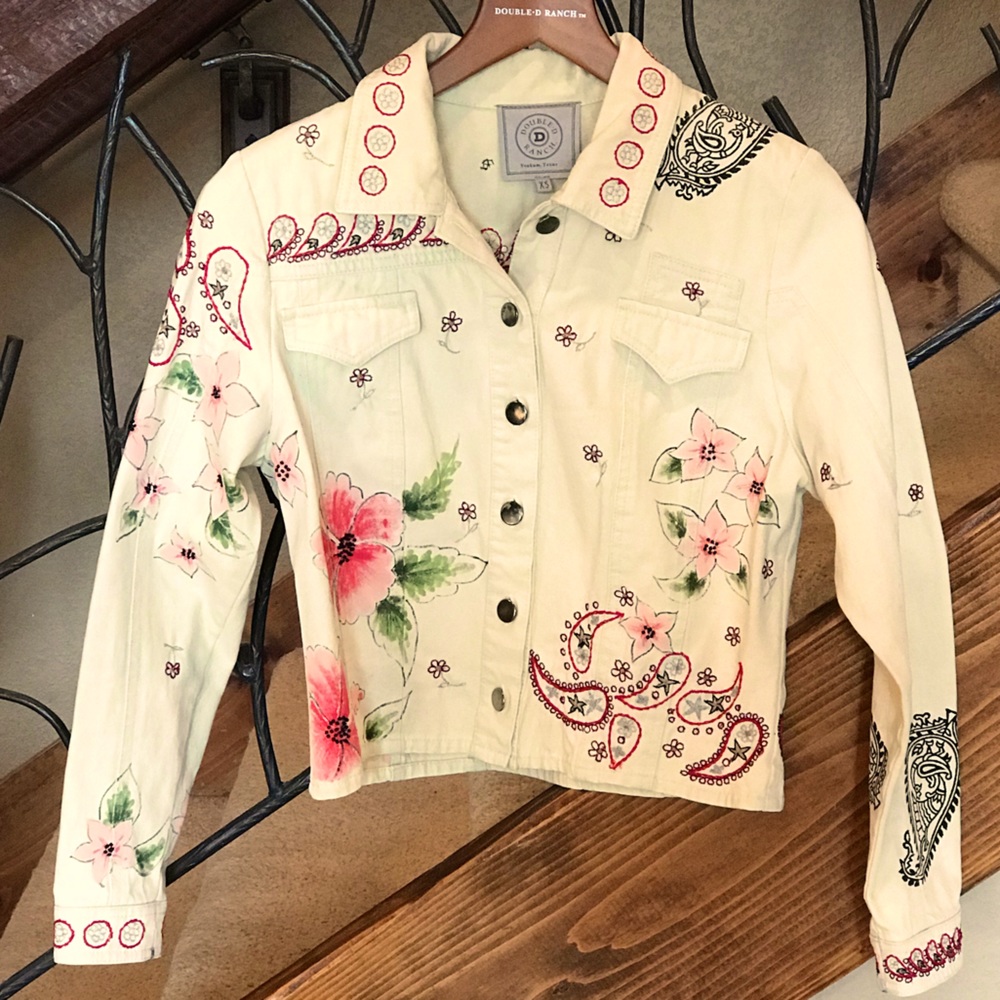 Double D Ranch Painted Denim Jacket XSmall